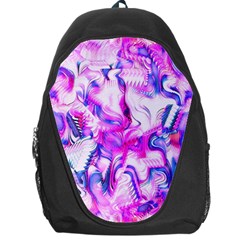 Hot Pink Fuchsia Flower Fantasy  Backpack Bag by CrypticFragmentsDesign