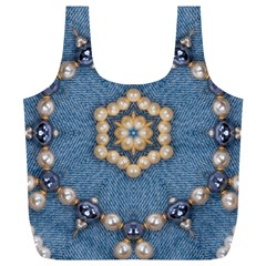 Denimpearls Full Print Recycle Bag (xl) by LW323