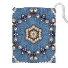 Denimpearls Drawstring Pouch (5xl) by LW323