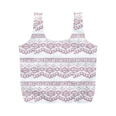 Purple-lace Full Print Recycle Bag (m) by PollyParadise