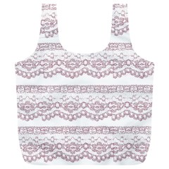 Purple-lace Full Print Recycle Bag (xl) by PollyParadise