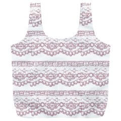 Purple-lace Full Print Recycle Bag (xxxl) by PollyParadise