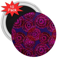 Unusual Circles  Abstraction 3  Magnets (10 Pack)  by SychEva