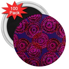 Unusual Circles  Abstraction 3  Magnets (100 Pack) by SychEva