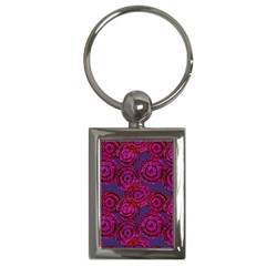 Unusual Circles  Abstraction Key Chain (rectangle) by SychEva