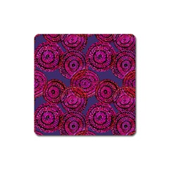 Unusual Circles  Abstraction Square Magnet by SychEva