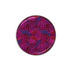 Unusual Circles  Abstraction Hat Clip Ball Marker by SychEva