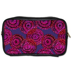 Unusual Circles  Abstraction Toiletries Bag (two Sides) by SychEva