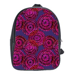 Unusual Circles  Abstraction School Bag (xl) by SychEva