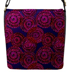 Unusual Circles  Abstraction Flap Closure Messenger Bag (s) by SychEva