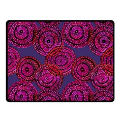 Unusual Circles  Abstraction Double Sided Fleece Blanket (small)  by SychEva