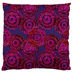 Unusual Circles  Abstraction Large Flano Cushion Case (two Sides) by SychEva