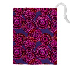 Unusual Circles  Abstraction Drawstring Pouch (5xl) by SychEva