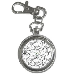 Black And White Grunge Abstract Print Key Chain Watches