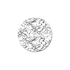 Black And White Grunge Abstract Print Golf Ball Marker (4 pack)