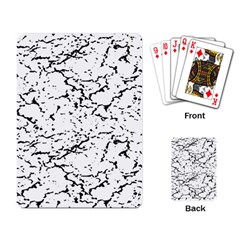 Black And White Grunge Abstract Print Playing Cards Single Design (Rectangle)