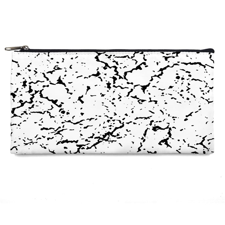 Black And White Grunge Abstract Print Pencil Case