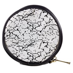 Black And White Grunge Abstract Print Mini Makeup Bag