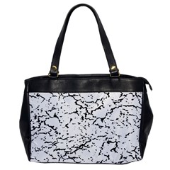 Black And White Grunge Abstract Print Oversize Office Handbag