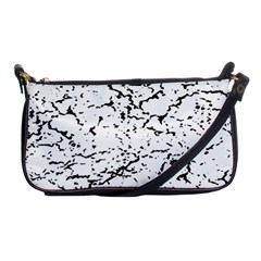 Black And White Grunge Abstract Print Shoulder Clutch Bag by dflcprintsclothing