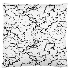 Black And White Grunge Abstract Print Large Cushion Case (Two Sides)