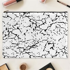 Black And White Grunge Abstract Print Cosmetic Bag (xxxl)