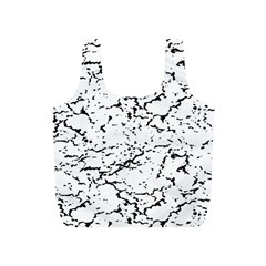 Black And White Grunge Abstract Print Full Print Recycle Bag (S)