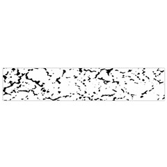 Black And White Grunge Abstract Print Small Flano Scarf