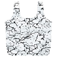 Black And White Grunge Abstract Print Full Print Recycle Bag (XXL)