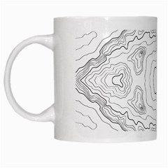 Topography Map White Mugs