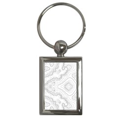 Topography Map Key Chain (rectangle) by goljakoff