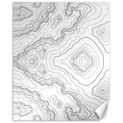 Topography Map Canvas 16  X 20  by goljakoff