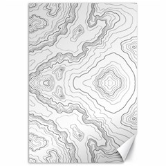 Topography Map Canvas 20  X 30  by goljakoff