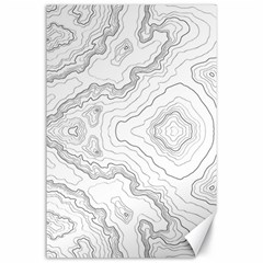 Topography Map Canvas 24  X 36  by goljakoff