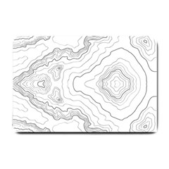 Topography Map Small Doormat  by goljakoff