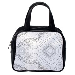 Topography Map Classic Handbag (one Side) by goljakoff