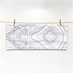 Topography map Hand Towel Front