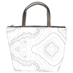 Topography Map Bucket Bag by goljakoff