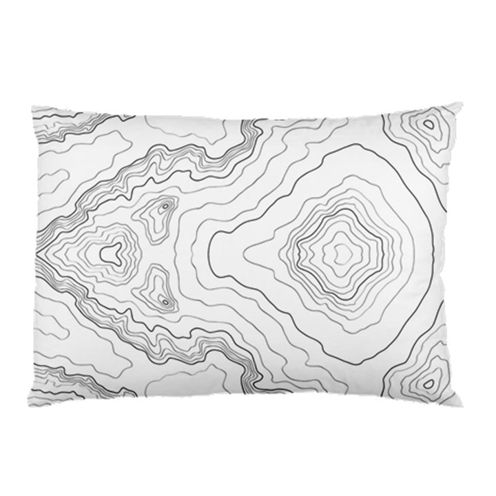 Topography map Pillow Case