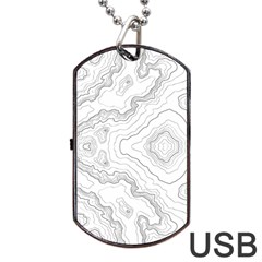 Topography Map Dog Tag Usb Flash (one Side) by goljakoff