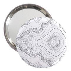 Topography Map 3  Handbag Mirrors by goljakoff