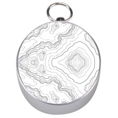 Topography Map Silver Compasses by goljakoff