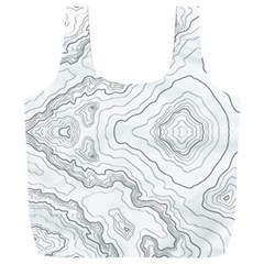 Topography Map Full Print Recycle Bag (xxl) by goljakoff