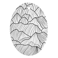 Mountains Ornament (oval) by goljakoff