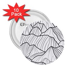 Mountains 2 25  Buttons (10 Pack)  by goljakoff