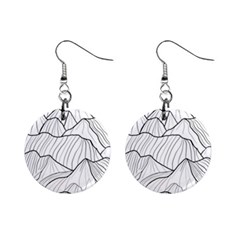 Mountains Mini Button Earrings