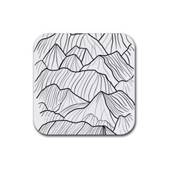 Mountains Rubber Coaster (square)  by goljakoff