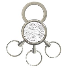 Mountains 3-ring Key Chain by goljakoff