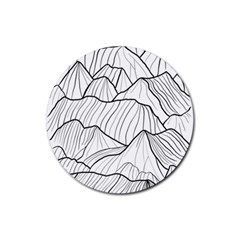 Mountains Rubber Coaster (round)  by goljakoff