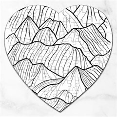 Mountains Jigsaw Puzzle (heart)